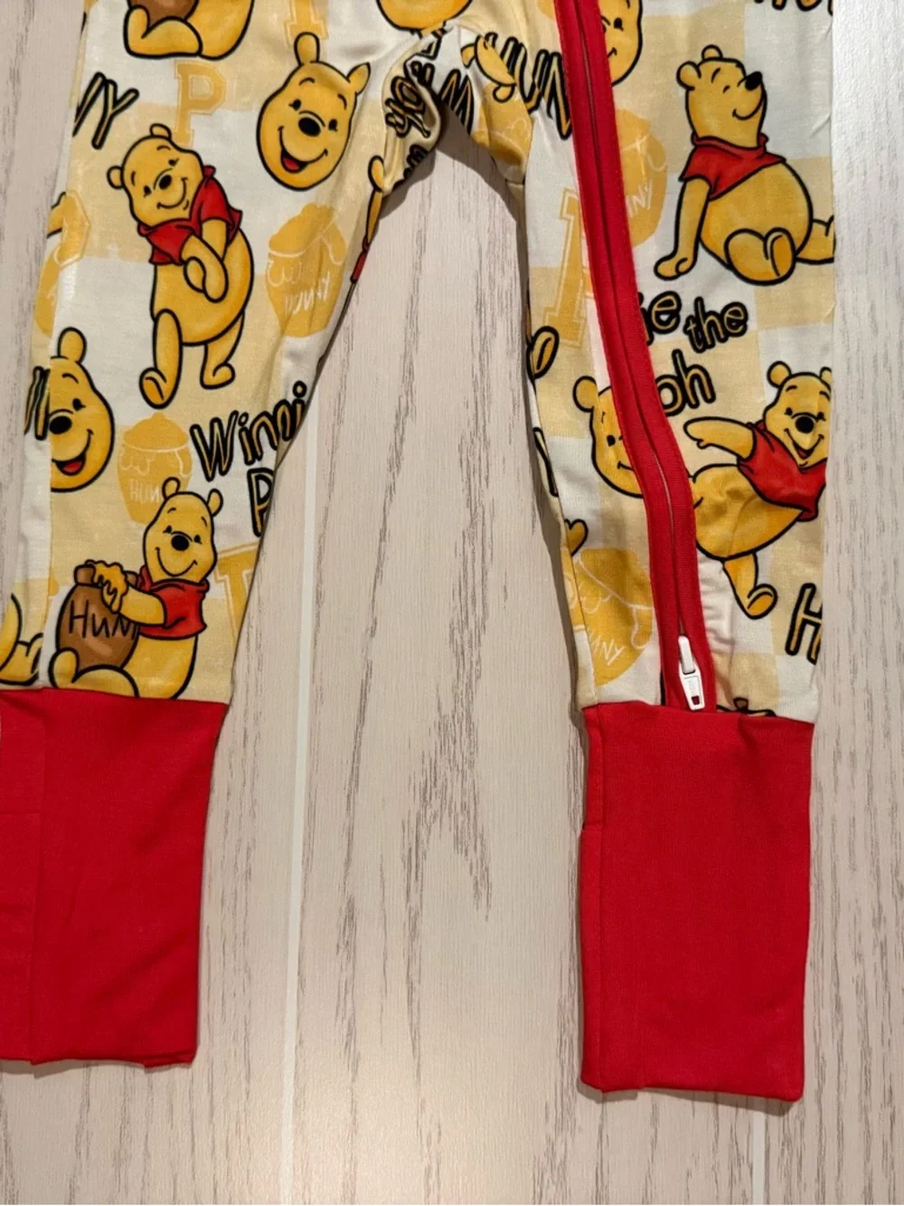 Yaritza Boutique Bamboo Sleeper 12-18M Unisex Winnie Pooh‎ 2 Way Zip Pajamas NWT